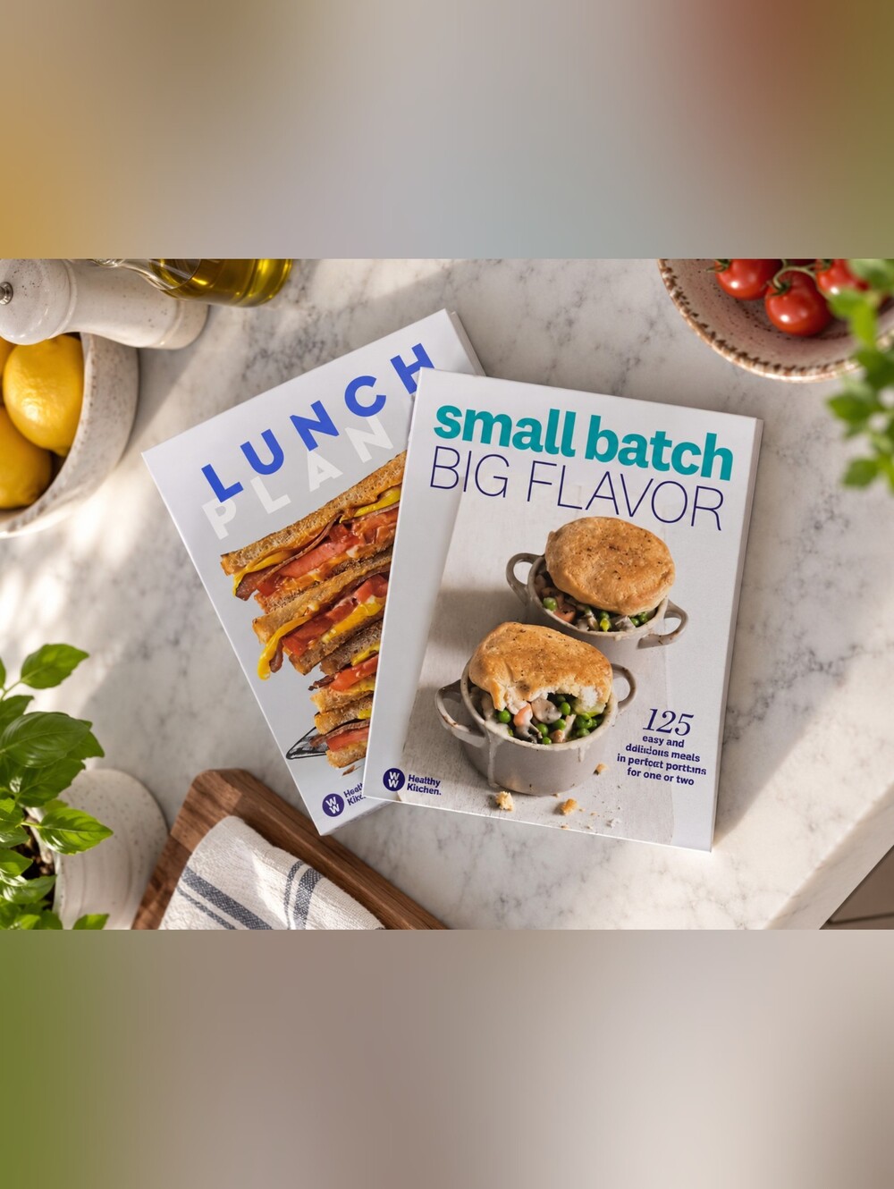 Small Batch Big Flavor Cookbook - White/Teal Cover